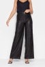 Long Tall Sally Black Sequin Wide Leg Trousers