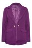 M&Co Purple Boucle Blazer
