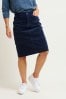 Brakeburn Blue Cord Midi Skirt