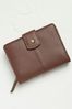 FatFace Brown Foldover Zip Purse