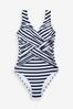 Simply Be White Magisculpt Illusion Mono Swimsuit Longer Length