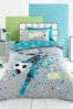 Bedlam Grey Goal Reversible Duvet Cover Set