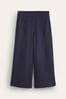 Boden Blue Pull-on Doublecloth Trousers