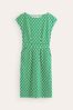 Boden Green Mosaic Florrie Jersey wash Dress