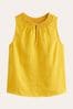 Boden Yellow Georgia Linen Sleeveless Top