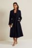 Phase Eight Blue Petite Juliette Crepe Coat