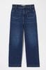 FatFace Blue Keswick Wide Leg Crop Jeans