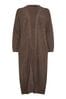 Yours Curve Brown Essential Longline Cardigan