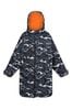 Regatta Black Grey Junior Waterproof Fleece Lined Changing Robe