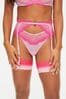 Ann Summers Pink Sexy Lace Planet Suspender Belt