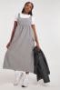 Simply Be Charcoal Grey Apron Midi Dress