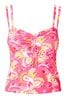 Joe Browns Pink Recycled Paisley Double Strap Tankini Top