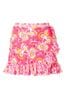 Joe Browns Pink Recycled Paisley Frilly Swim Skirt