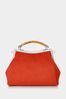 Joe Browns Orange Frame Microsuede Top Handle Bag