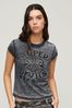 Superdry Black Retro Rocker Short Sleeve T-Shirt