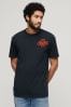 Superdry Blue Embroidered Superstate Athletic Logo T-Shirt