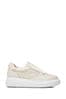 Moda in Pelle Althea Slip on Chunky Wedge White Trainers