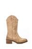 Moda in Pelle Dana Crepe Sole Long Western Natural Boots