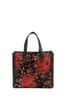 Pavers Tote-Tasche mit Blumenmuster, Rot