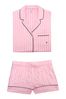 Victoria's Secret Pink Iconic Stripe Satin Stripe Short Pyjamas