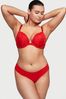 Victoria's Secret Lipstick Red Thong No-Show Knickers, Thong