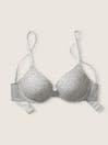 Victoria's Secret PINK Grey Heather Push Up Bra