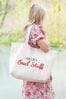 Personalised Organic Canvas Beach Bag by Jonny's Sister