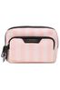Victoria's Secret Pink Iconic Stripe Makeup Bag