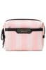Victoria's Secret Pink Iconic Stripe Gloss & Go Mini Makeup nice Bag