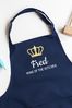 Personalised Adult Crown Apron by Jonny's Sister