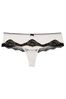 Victoria's Secret Coconut White Lace Trim Hipster Thong Knickers