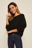 Friends Like These Black Off The Shoulder Jumper