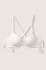 Victoria's Secret PINK Coconut White Lace Lightly Lined T-Shirt Bra