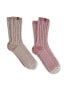 Totes Pink Twin Pack Thermal Wool Boot Socks