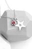 Personalised Star with Birthstone Crystal Necklace by Treat Republic
