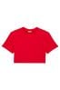 Victoria's Secret PINK Red Pepper Super Soft Soft Stretch Cropped T-Shirt