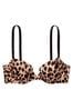 Victoria's Secret Leopard Brown Smooth Lightly Lined Demi Bra