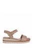 Linzi Nude Juliet Two Part Wedged Sandal With Cork Insock