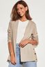 Lipsy Camel Button Waterfall Cardigan