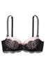 Victoria's Secret Black And Pink T Shirt Lace Push Up Bra, T Shirt