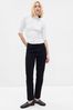 Gap Black High Waisted Cheeky Straight Jeans with Washwell