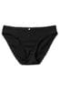 Victoria's Secret Black Cotton Bikini Knickers