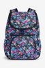 Smiggle Blue Butterfly Vivid Access Backpack with Reflective Tape
