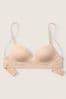 Victoria's Secret PINK Champagne Nude Non Wired Push Up Smooth T-Shirt Bra, Non Wired Push Up