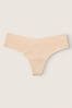 Victoria's Secret PINK Beige Nude Thong Smooth No Show Knickers, Thong