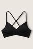 Victoria's Secret PINK Pure Black Wrap Bikini Top