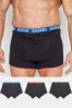 BadRhino Big & Tall Black 3 Pack Waistband Boxers