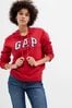 Gap Red Logo Pullover Hoodie