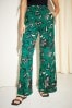 Friends Like These Green Wide Leg Pull On Trousers, Regular