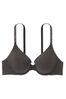 Victoria's Secret Charcoal Heather Grey Cotton Full Cup Push Up Bra, Full Cup Push Up